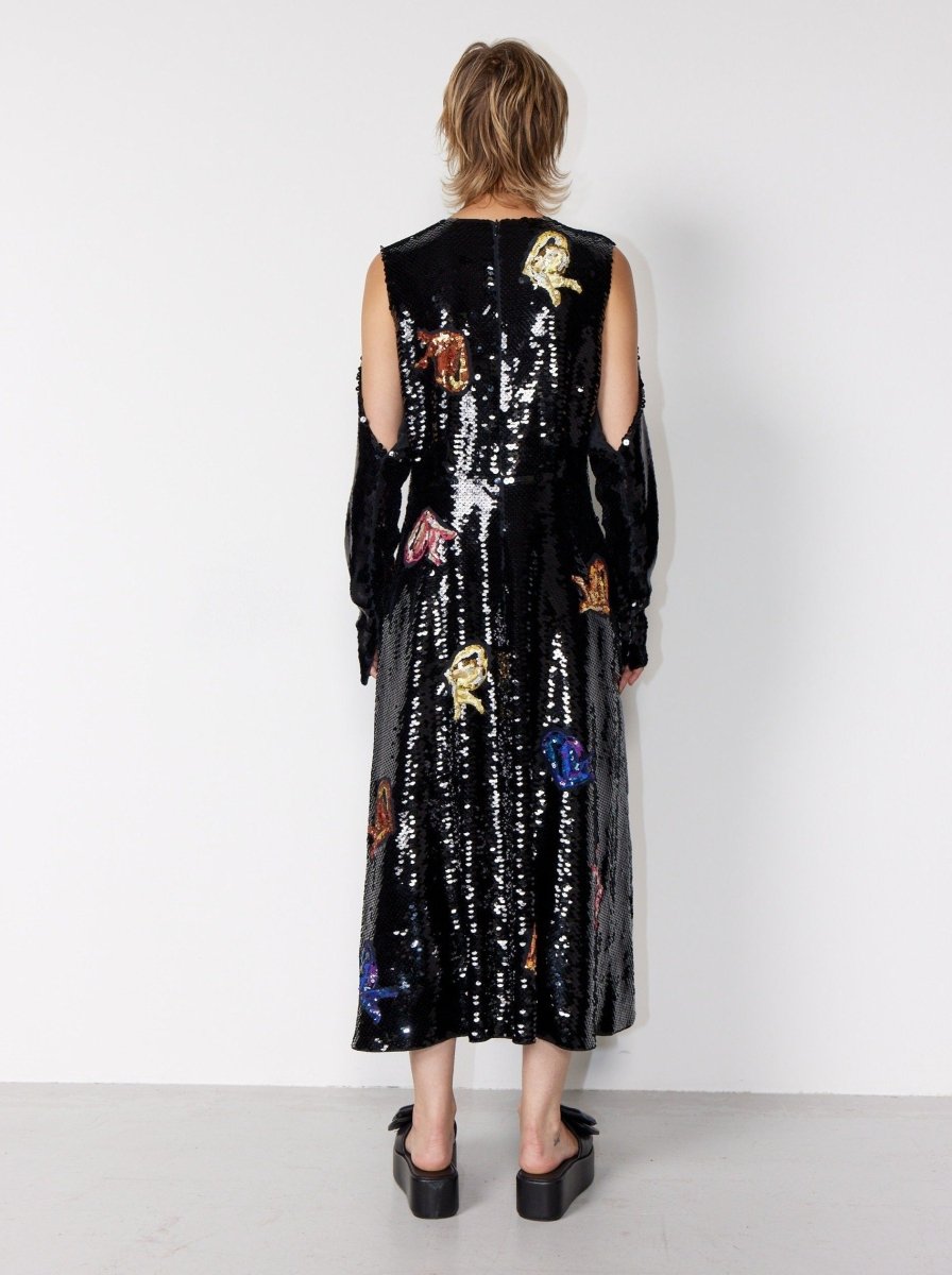 By Malene Birger black seashell sequin dress - WILDE