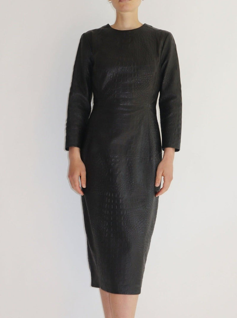 By Malene Birger embossed leather dress - WILDE