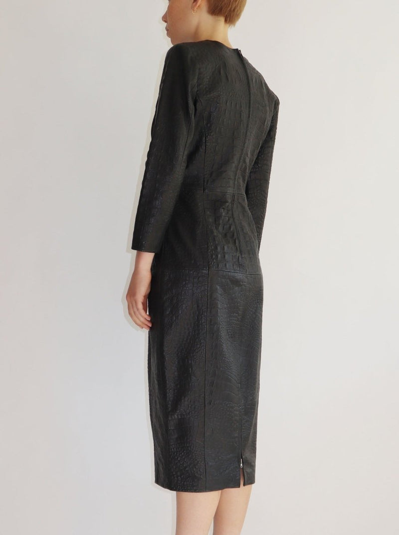 By Malene Birger embossed leather dress - WILDE