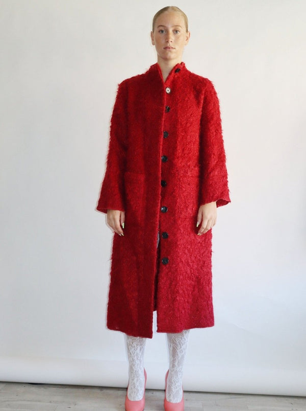 By Malene Birger minimalist red wool coat - WILDE