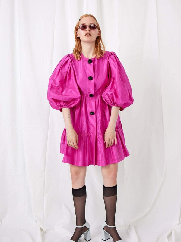 By Malene Birger Salon pink silk dress - WILDE