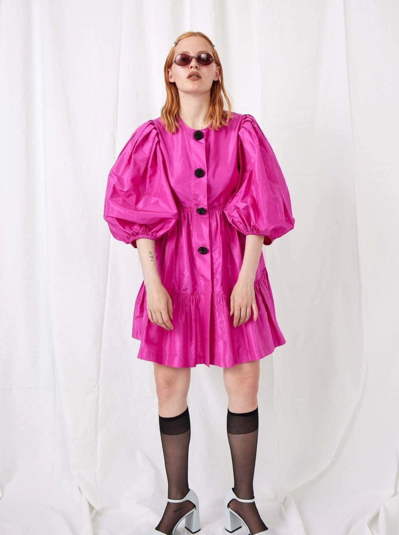 By Malene Birger Salon pink silk dress - WILDE