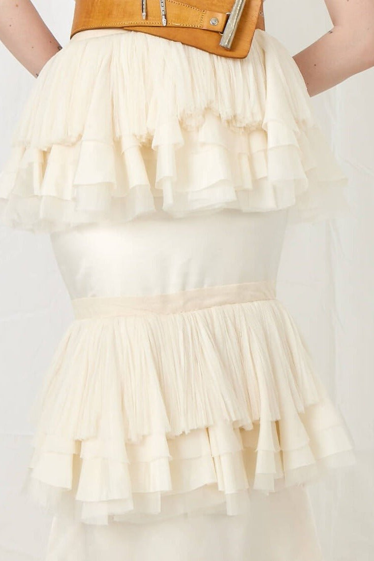 By Malene Birger Salon Archival Silk Ruffle Skirt