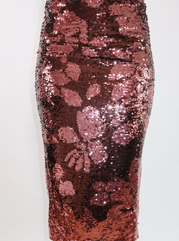 By Malene Birger sequin floral skirt - WILDE
