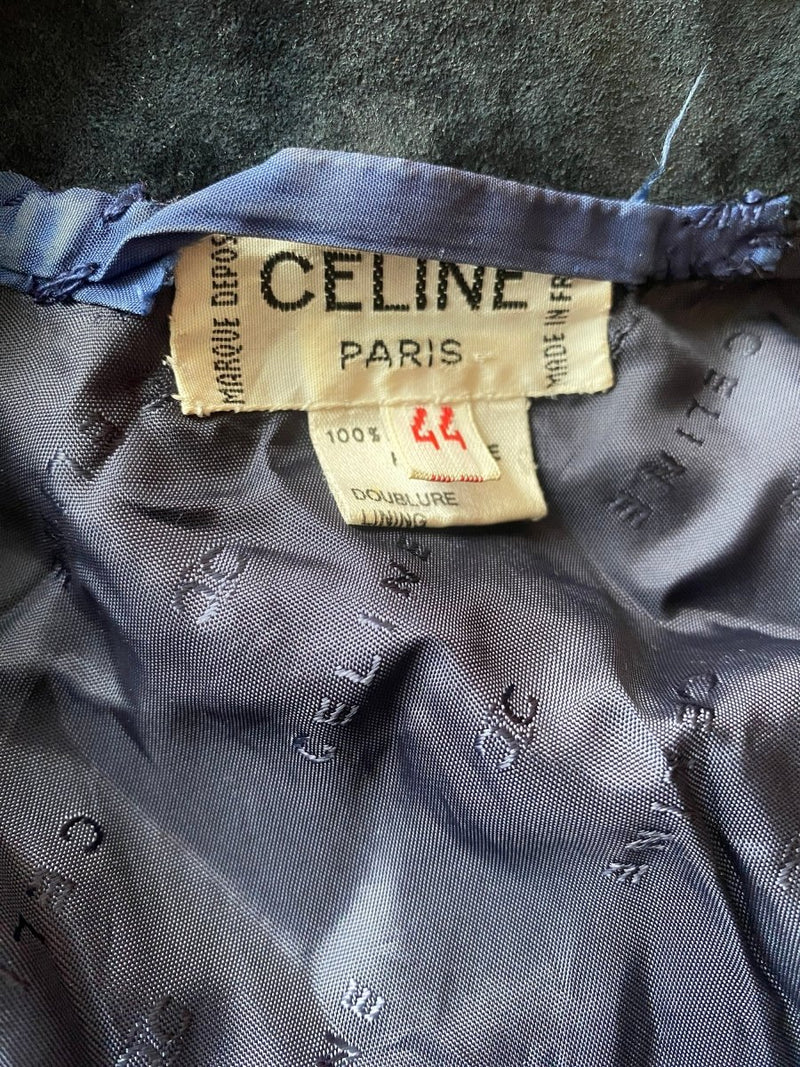Celine blue suede blazer - WILDE
