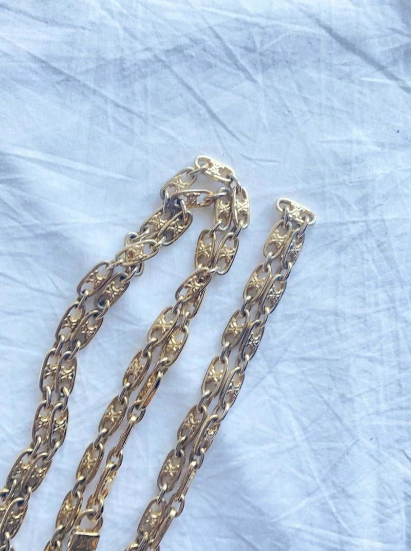 Celine gold long chain necklace - WILDE