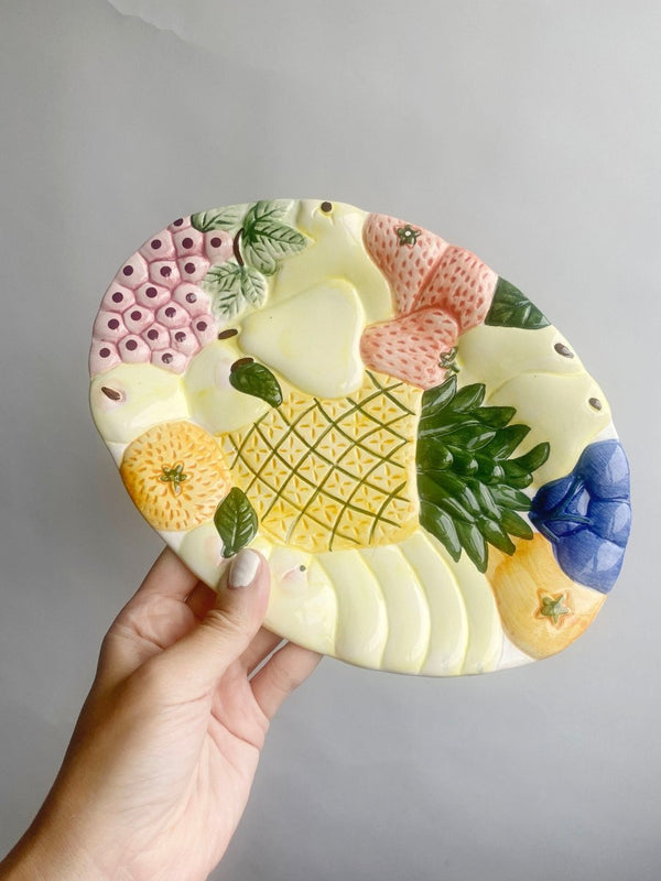 Ceramic display fruit plate - WILDE