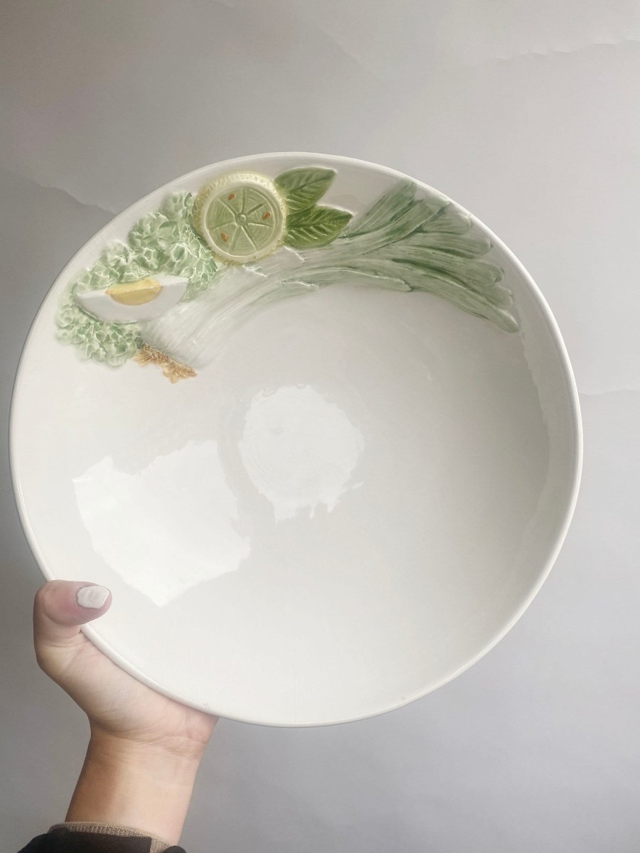 Ceramic large display salad bowl - WILDE