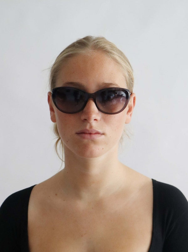 Chanel black Camellia sunglasses - WILDE