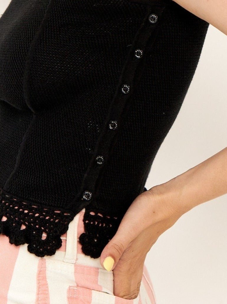 Chanel black crochet top - WILDE