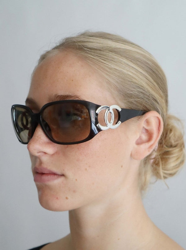 Chanel brown oversized sunglasses - WILDE