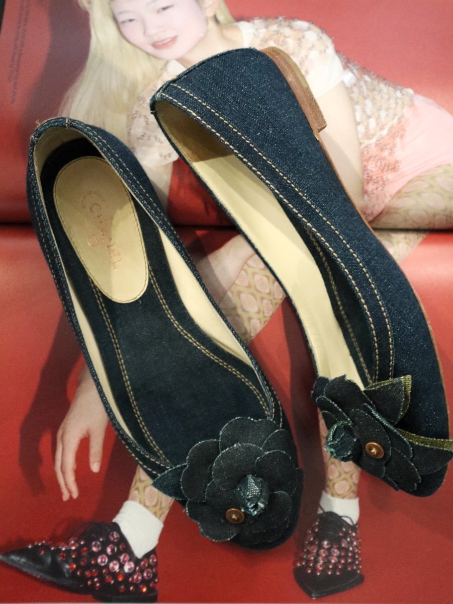 Chanel denim ballerinas - WILDE