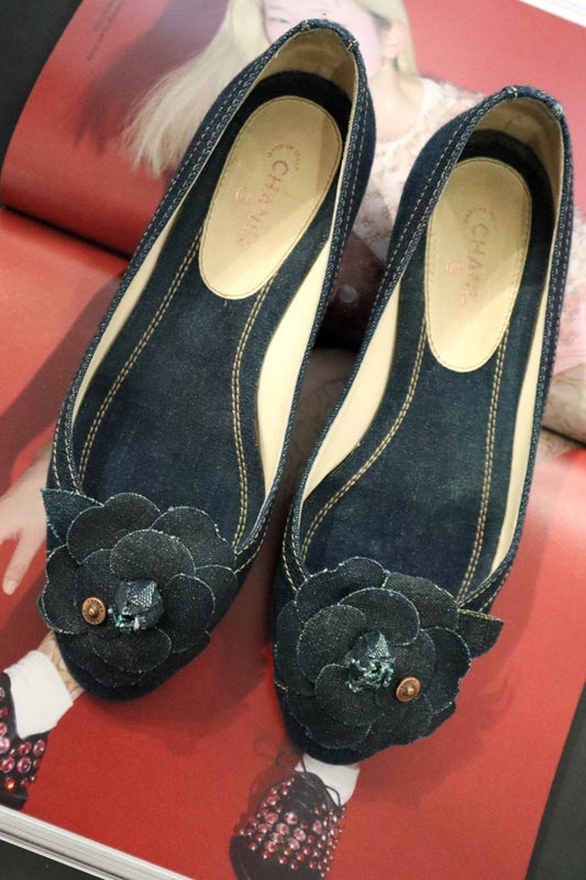 Chanel denim ballerinas - WILDE