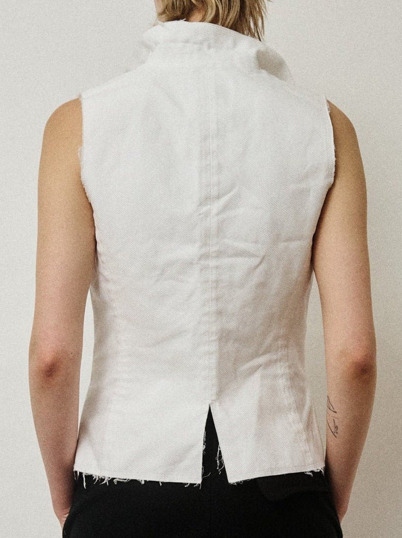 Chanel white minimalist blouse - WILDE