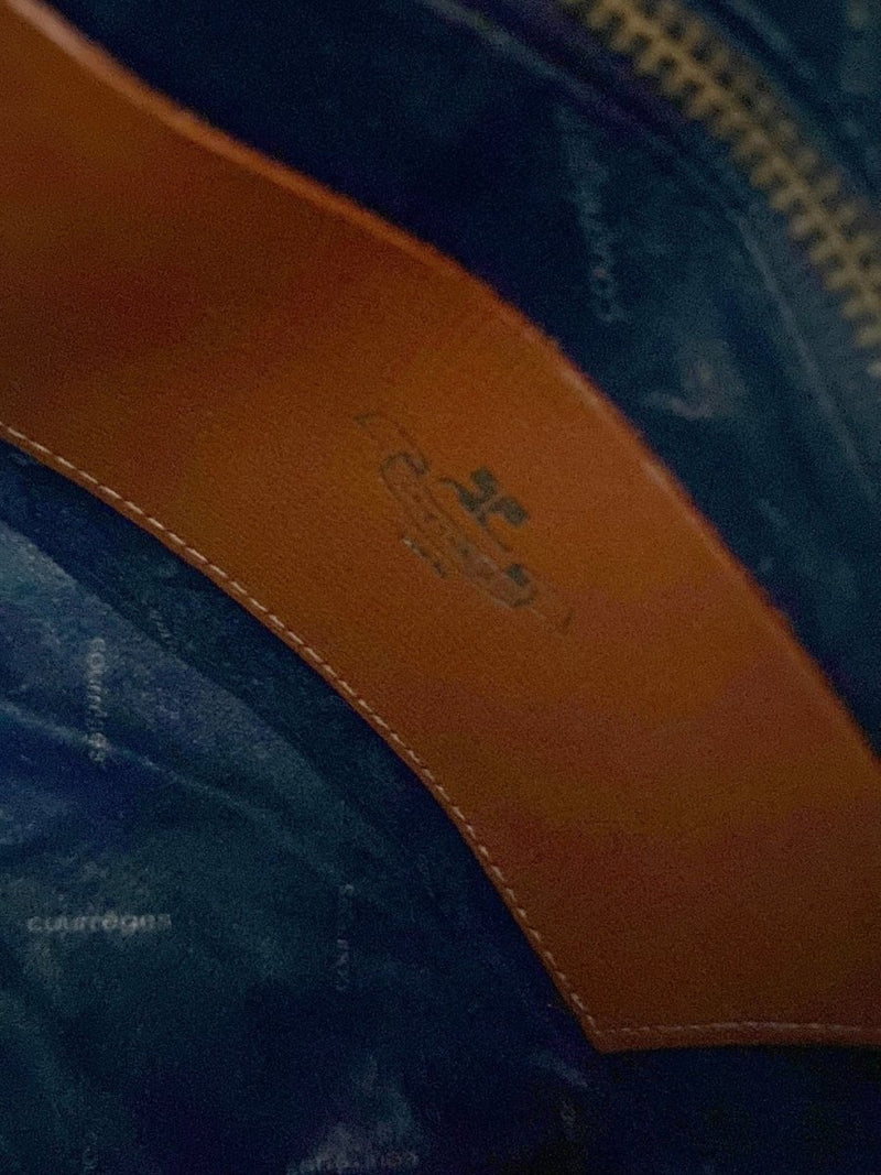 Courreges blue leather bag - WILDE
