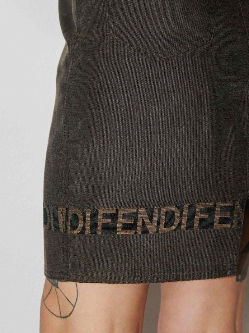 Fendi Zucca denim skirt - WILDE