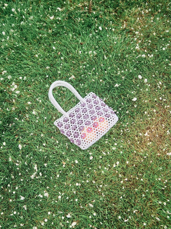 Floral bead handbag - WILDE