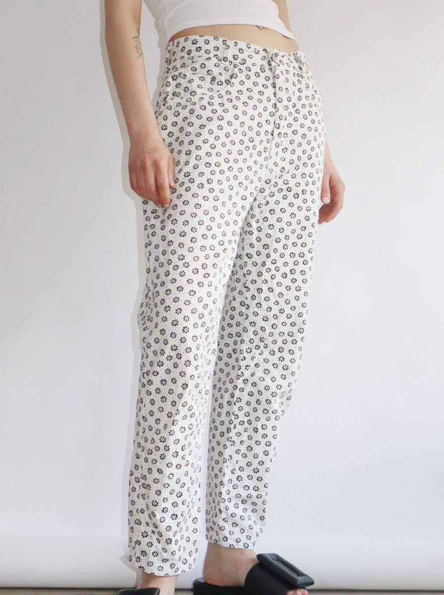 Floral cotton pants - WILDE