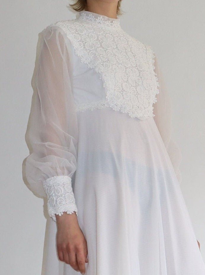 Floral lace and tulle dress - WILDE