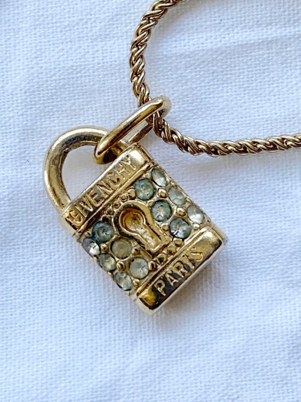 Givenchy gold lock necklace - WILDE