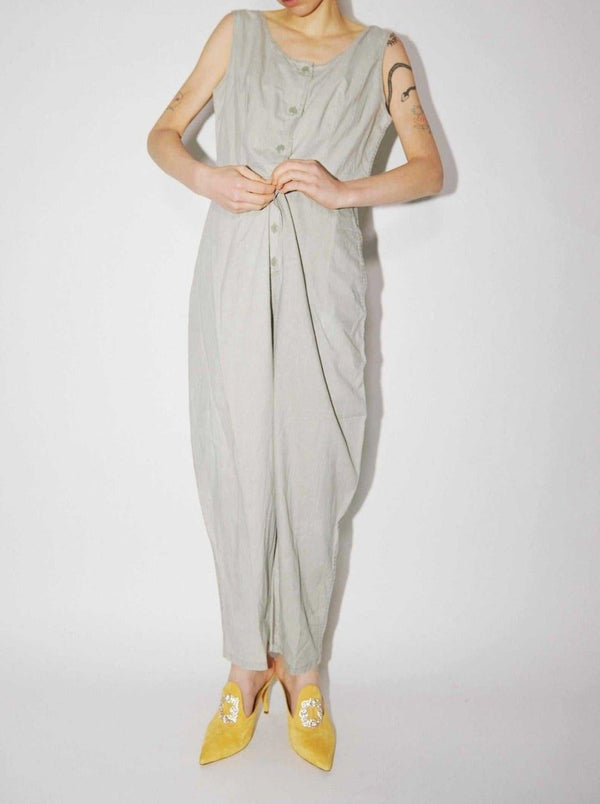 Gray cotton jumpsuit - WILDE