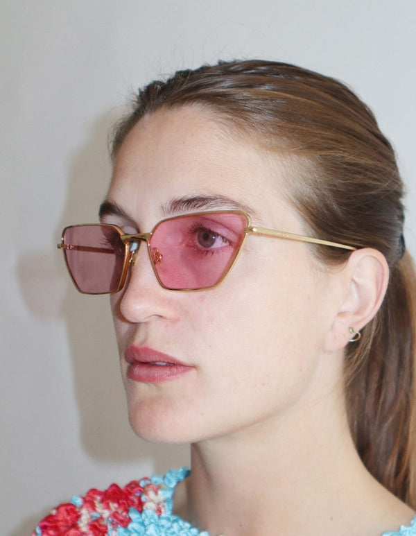 Gucci pink lens sunglasses - WILDE