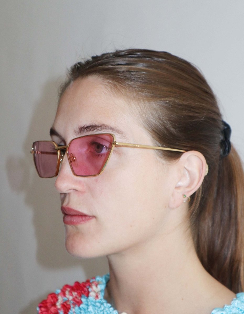 Gucci pink lens sunglasses - WILDE