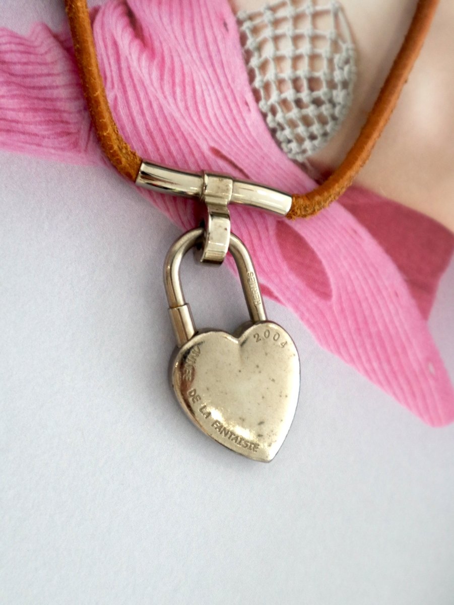 Hermès Vive L'Idee Heart Padlock Choker Necklace - WILDE