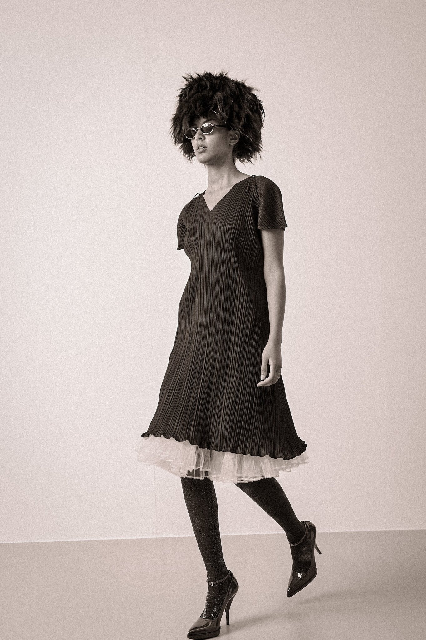 Issey Miyake Pleats Please Minimalist Black Plisse Dress | WILDE Issey Miyake Pleats Please Minimalist Black Plisse Dress | WILDE