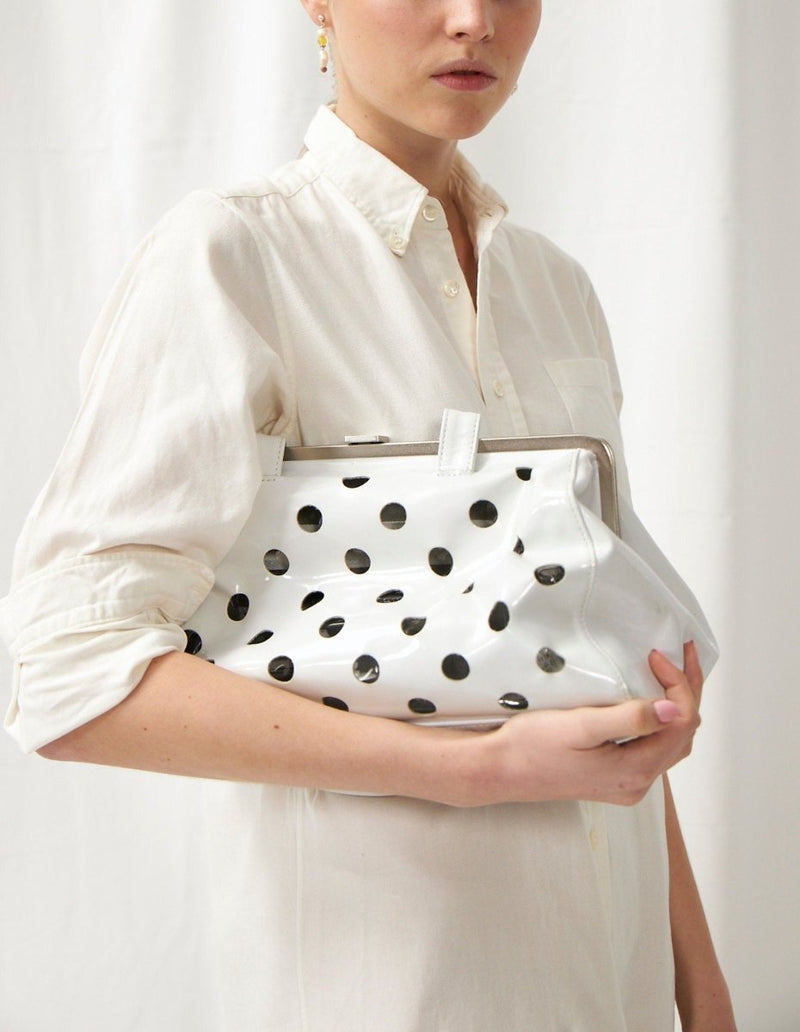 Junya Watanabe white leather handbag - WILDE