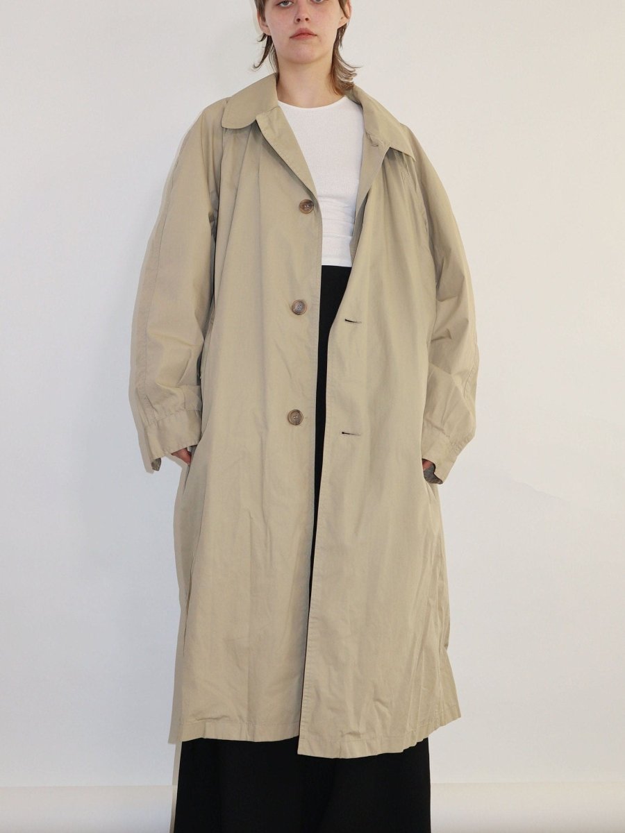 Khaki long trench coat - WILDE