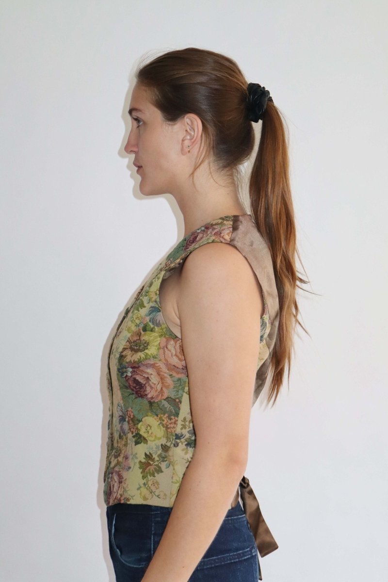 Laura Ashley floral vest waistcoat - WILDE