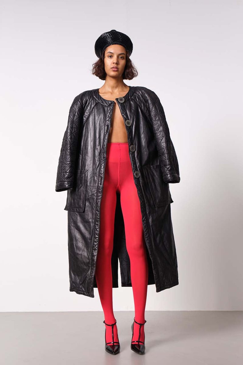 Laura Biagiotti long leather coat - WILDE