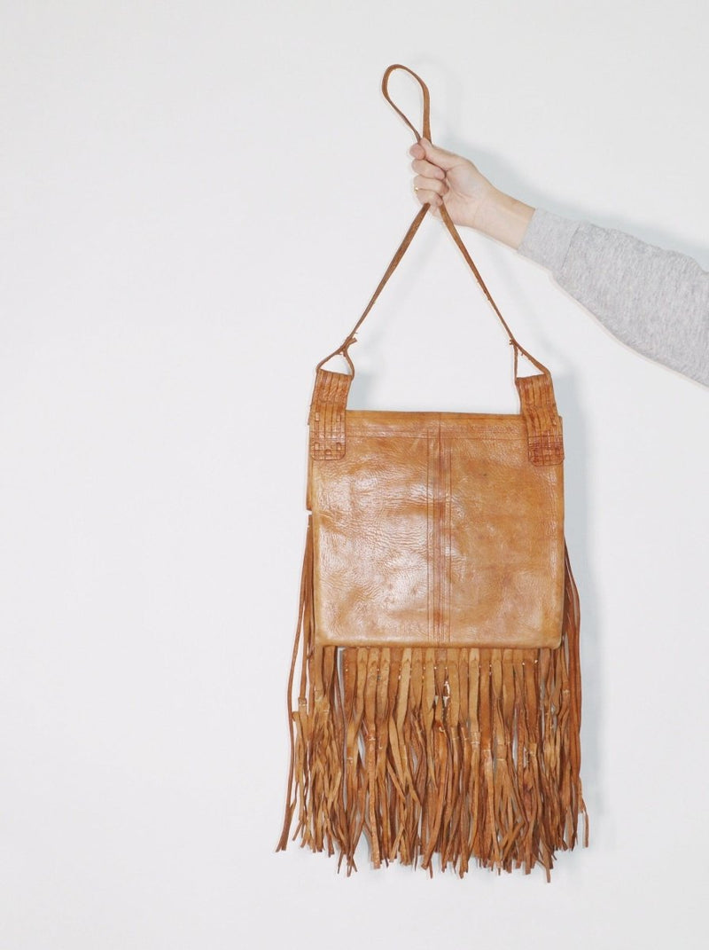 Leather tassel bag - WILDE
