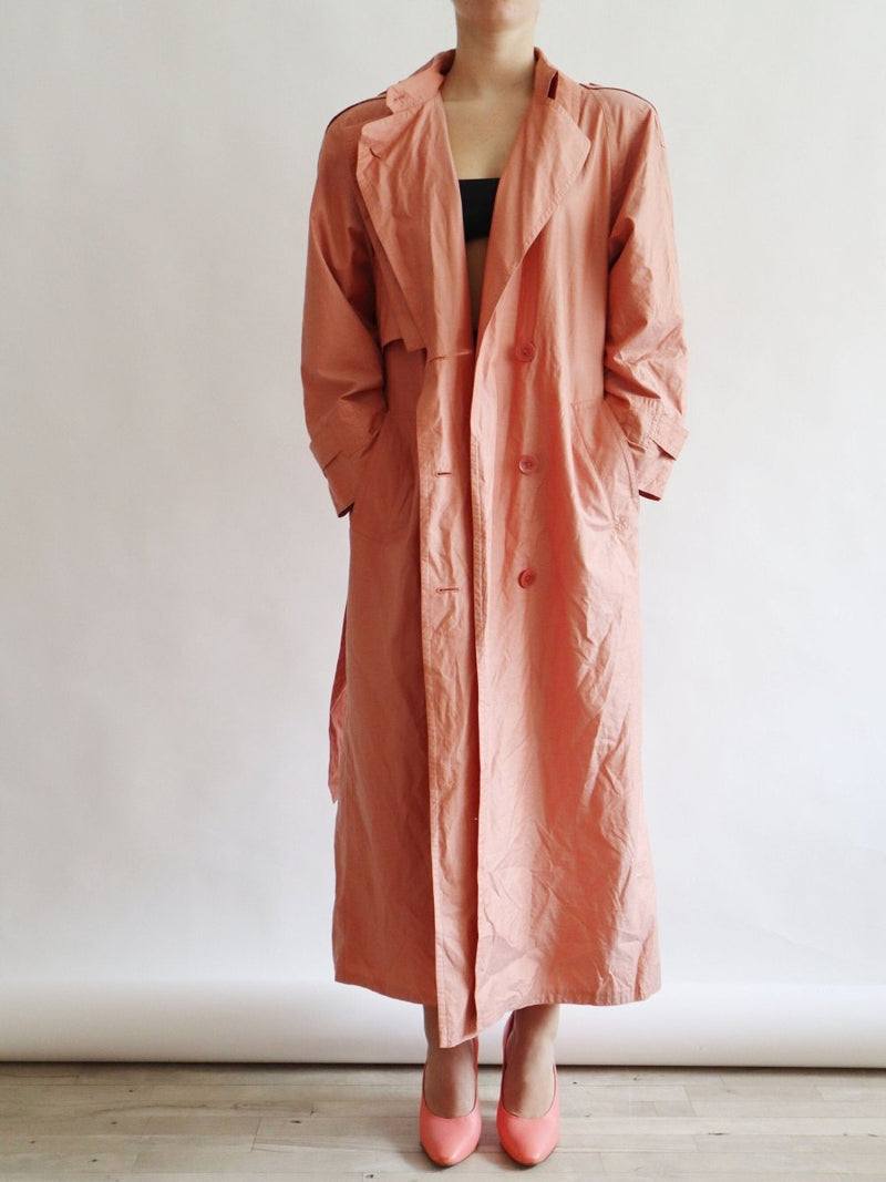 Long rust trench coat - WILDE