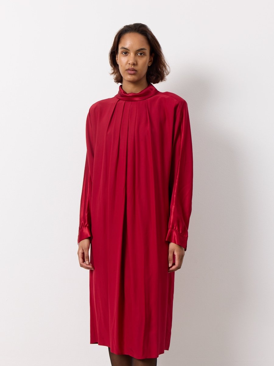 Marina Rinaldi red silk dress - WILDE