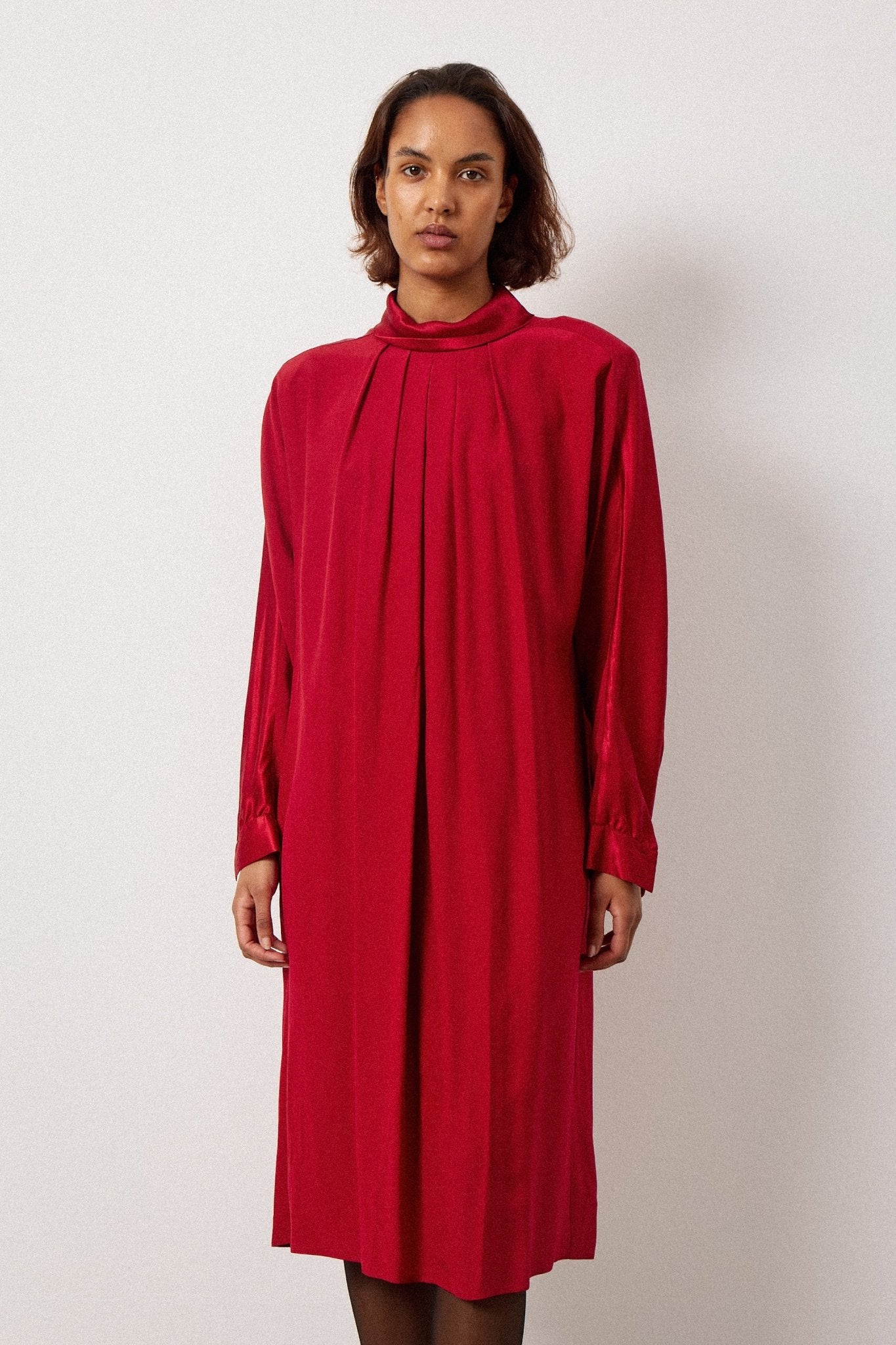 marina rinaldi silk dress Marina Rinaldi | Woman - Long silk georgette dress - Midnightblue
