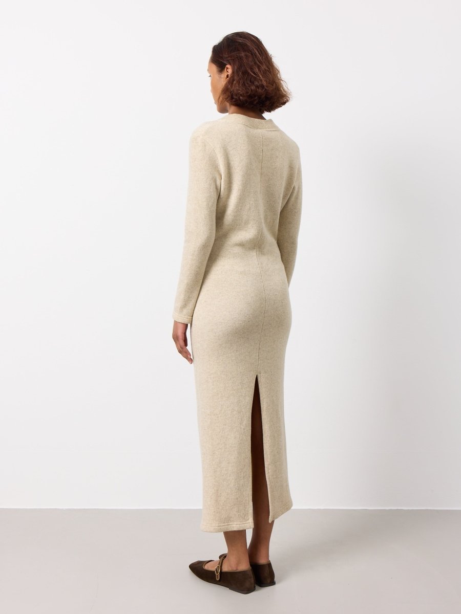 Minimalist wool knit dress - WILDE