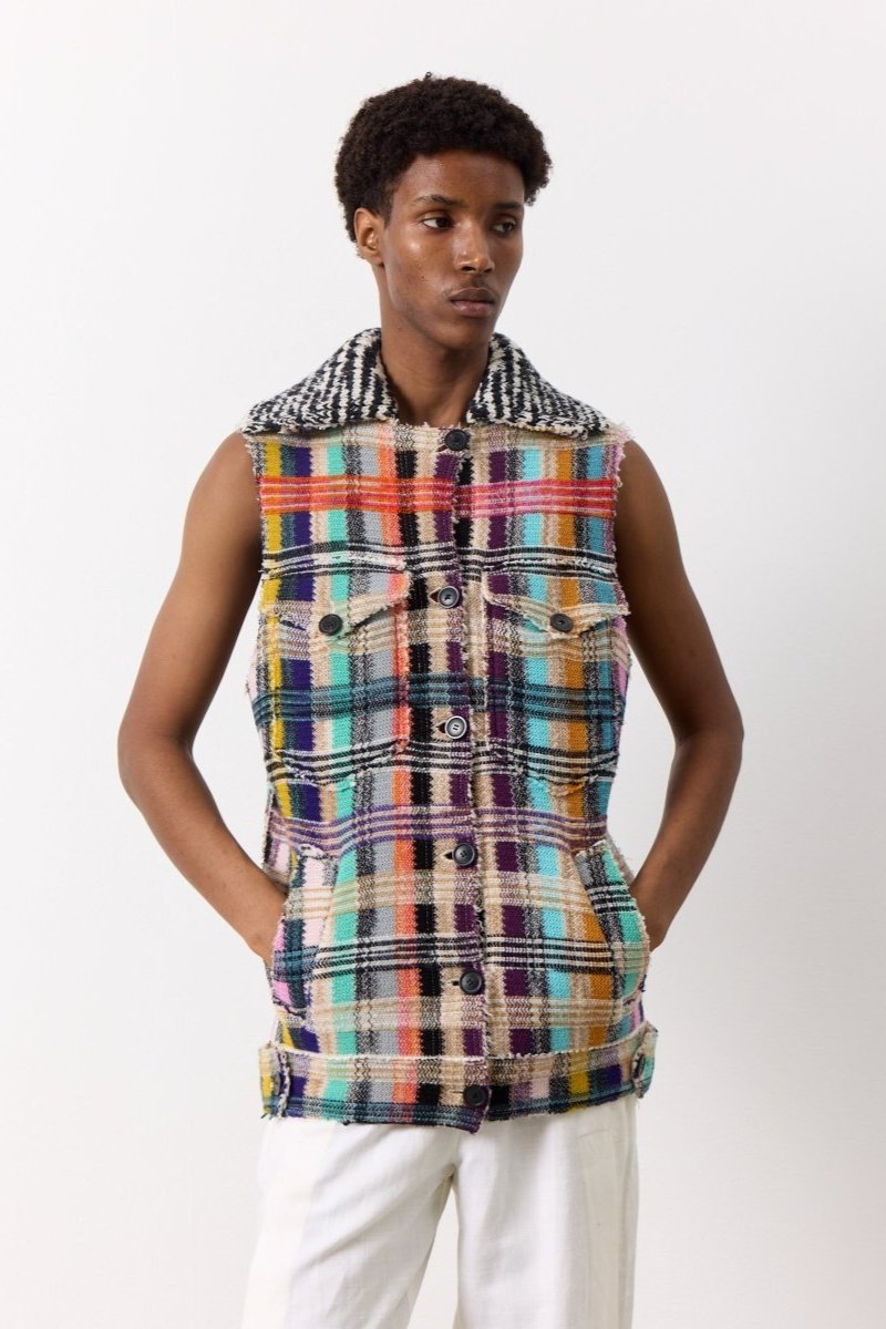 Missoni wool check vest - WILDE