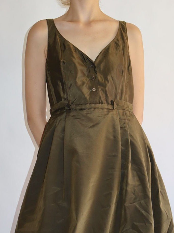 Moschino green silk dress - WILDE