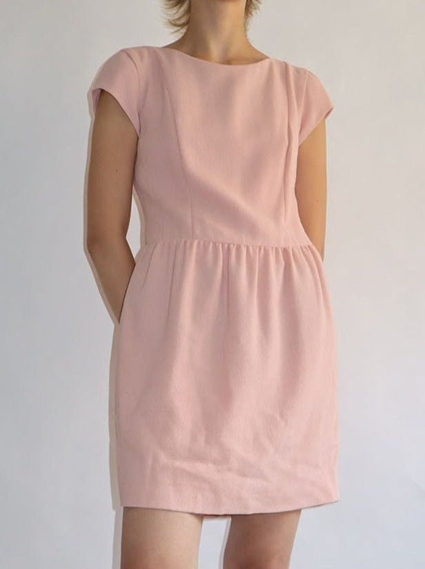 Moschino pink wool mini dress - WILDE