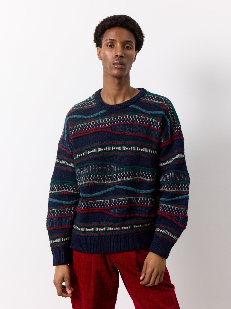 Navy knit sweater - WILDE
