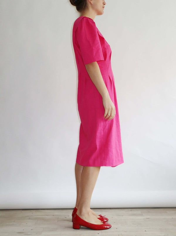 Pink button dress - WILDE