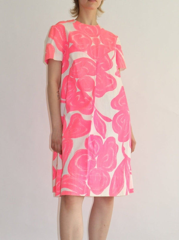 Pink print dress - WILDE