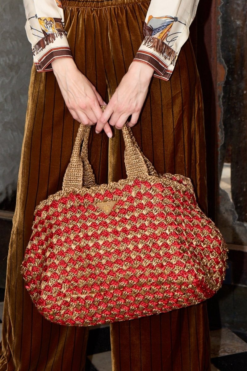 Prada large raffia tote bag WILDE