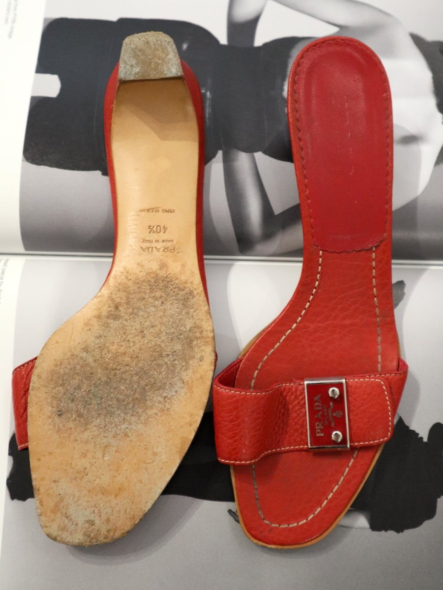 Prada red mules - WILDE