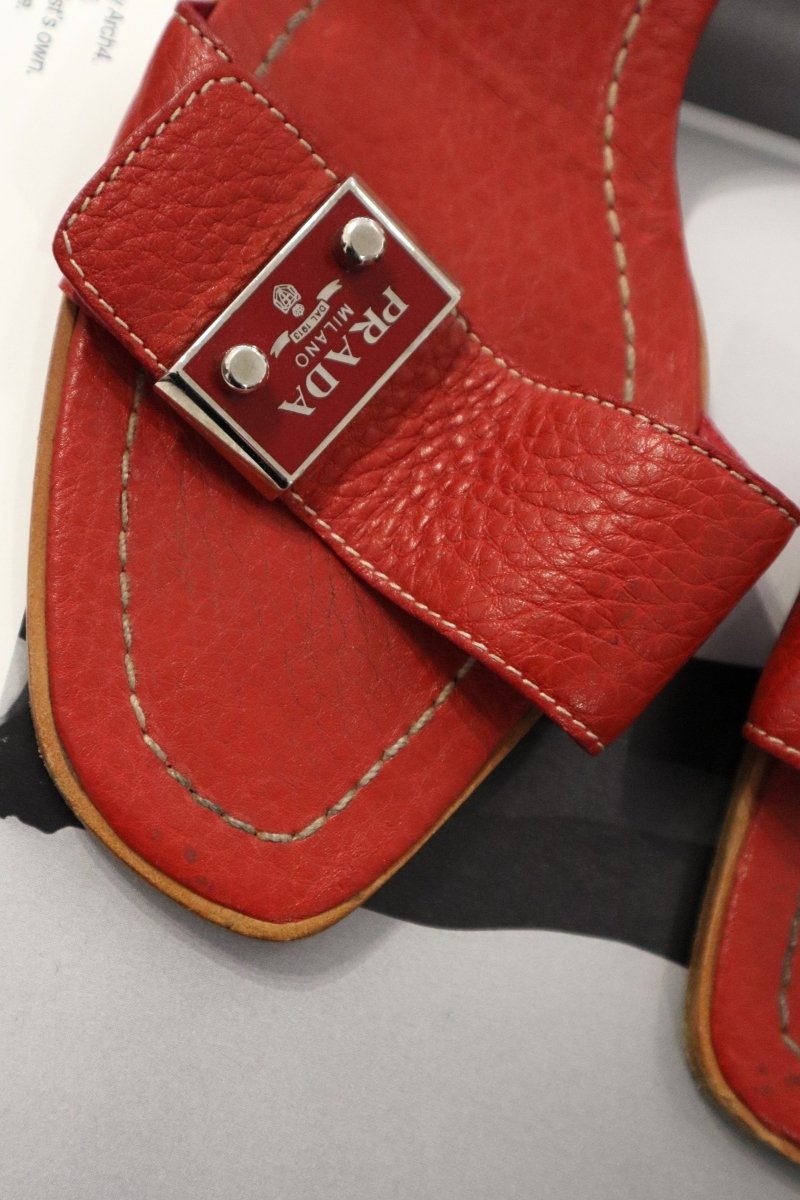 Prada red mules - WILDE