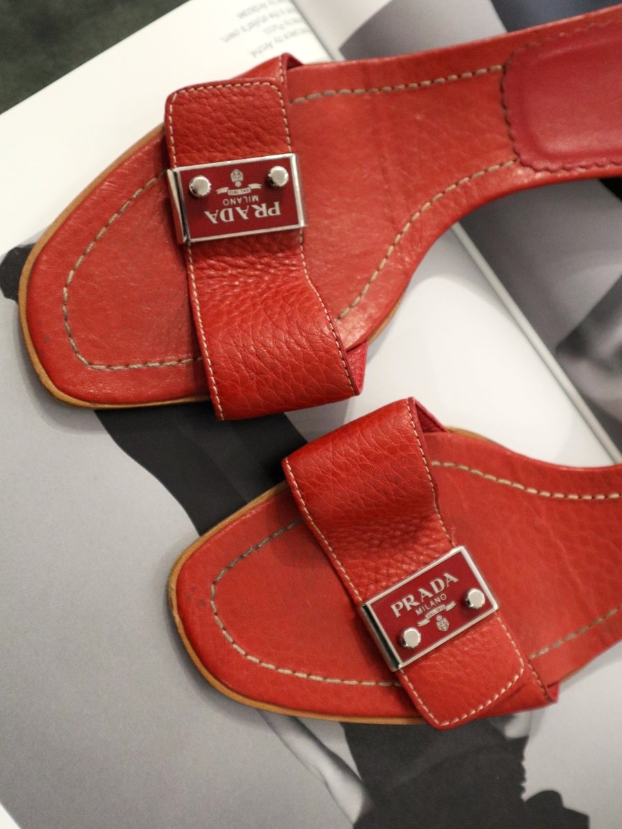 Prada red mules - WILDE