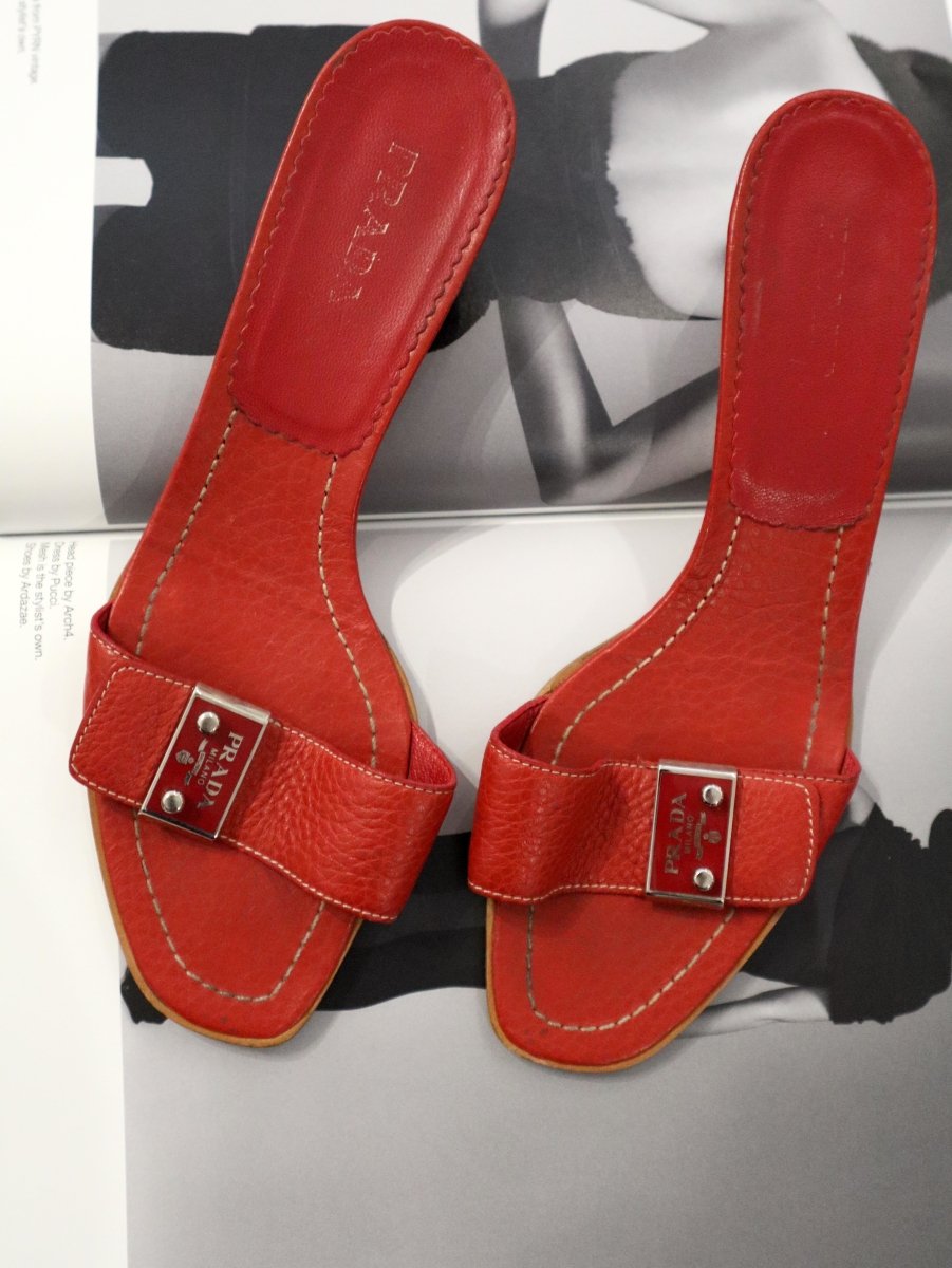 Prada red mules - WILDE