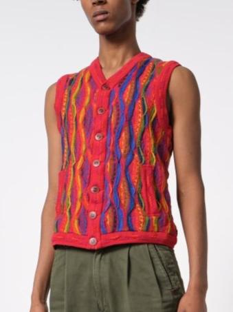 Red Coogi vest waistcoat - WILDE